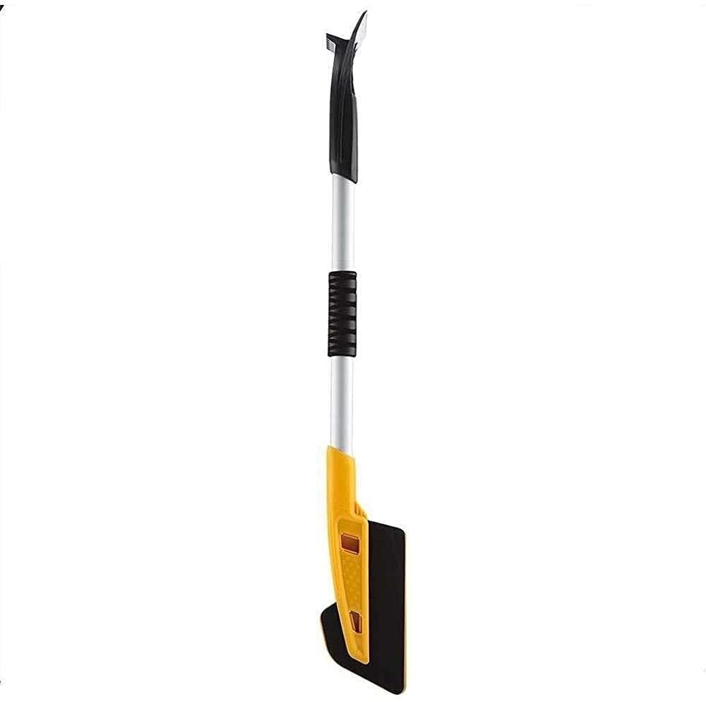 XMING 2 IN1 Telescopio Espuma Cepillo de Nieve Scaper de Hielo Desmontable, Cepillo de remoción de Nieve Auto de Invierno Cepillo de eliminación de Palas Extensibles for automóviles