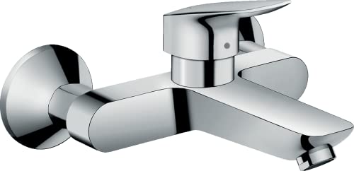 hansgrohe Logis Mitigeur de lavabo mural sans tirette ni vidage, chromé, 71225000