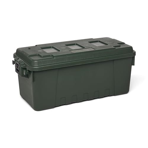 Image of Plano Sportsman Trunk, OD Green, Medium, Lockable Storage Box, Airline Approved Sportsman Trunk, Hunting Gear and Ammunition Bin, Heavy-Duty Containers for Camping, 68-Quart