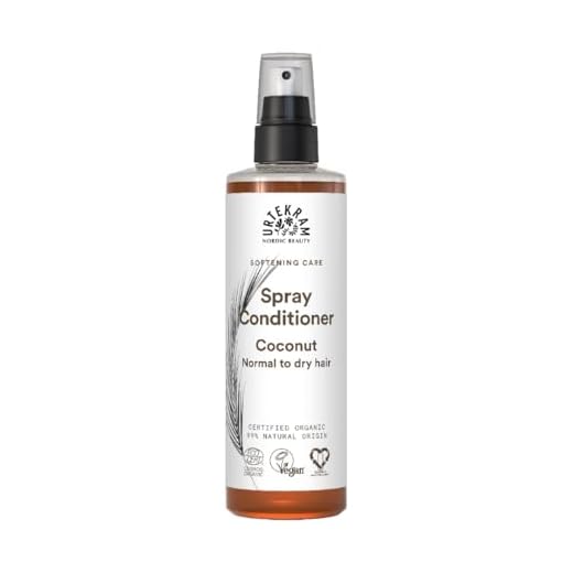Urtekram Kokos Leave-In Spray Conditioner Bio, normales Haar, 250 ml