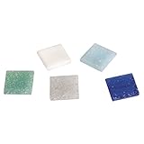 Rayher Teselas para mosaicos y decoración Artdecor, azuladas, efecto piedra, 1 kg, 2x2 cm, 1453108