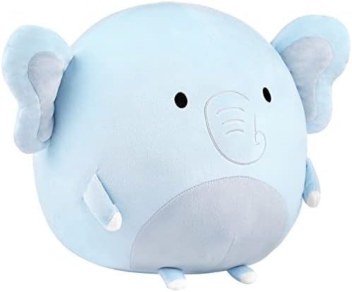 GAGAKU 12.6in Cute Plushies Elephant Stuffed Animals,Kawaii Plushie Elephant Plush Pillow Toy Super Soft Cartoon Body Pillow for Girls & Boys Brithday Gift