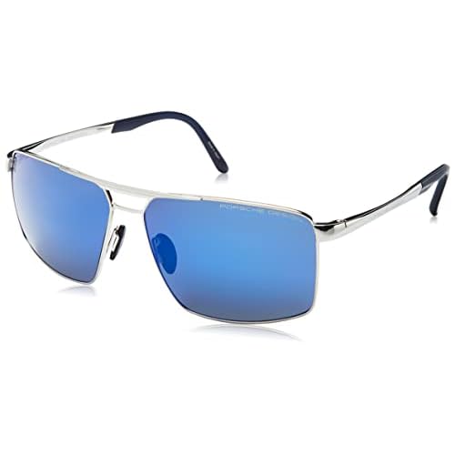 Porsche P8918 Gafas de Sol, Palladium, Blue, 63 para Hombre
