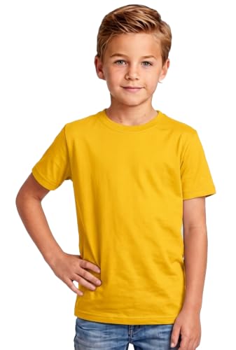 Image of Double F Branded Cotton Bio wash Round Neck Half Sleeve Solid T-Shirt for Boys and Baby