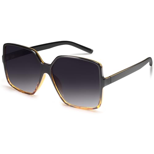 Dollger Gafas De Sol Cuadradas Para Hombre Gafas De Sol De Gran Tamaño Con Protección Uv400 Vintage Para Mujer Grigio Dollger Gafas De Sol Cuadradas Para Hombre Gafas De Sol De Gran Tamaño Con Protección Uv400 Vintage Para Mujer Grigio