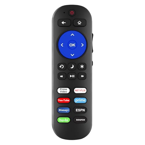 Pack of 2 IR Remote for Roku TV Remote, for All Roku Built-in TV,...