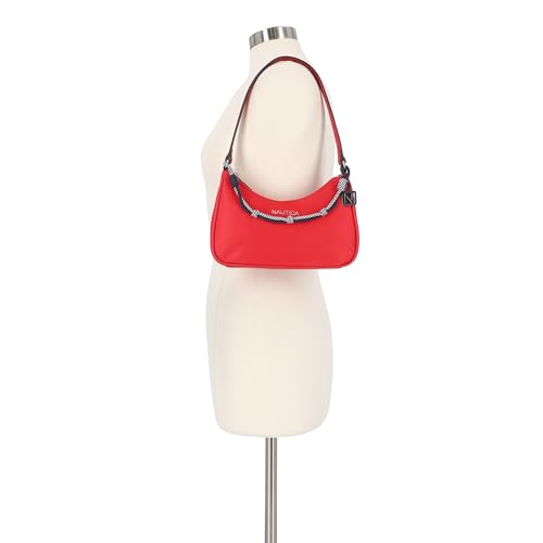 Image of Nautica Voyager Hobo Bag for Women, Vegan Leather Women's Purse, Large Shoulder Handbag with Zipper Closure