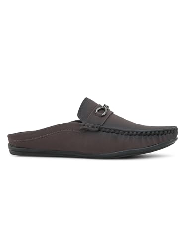 Image of SIR CORBETT Leather Back Open Loafers Shoes for Men (Size 6 to 13)