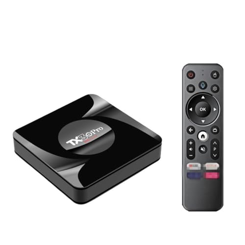 Android TV Box 13.0, 2GB RAM 16GB Storage, Smart Box H313 2.0Ghz Quad-Core CPU 4K TV Box Support WiFi 6 2.4G/5.8G Dual-WiFi AI-SR 3D HDR10+ 1000M Ethernet BT5.0
