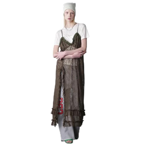 [ローズバッド] CREOLME LACE CAMI DRESS KHAKI ONE SIZE