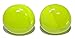 Jazzworks,LLC Bright Lime Green Glass Gem Cuff Links (053a)
