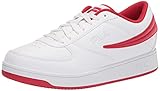 Logos FILA brodés Fila Homme Men\'s A-Low Basket, Blanc/Rouge/Blanc, 42 EU