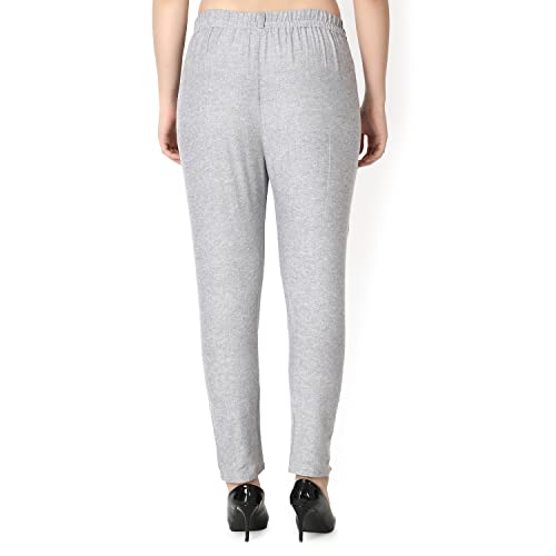 Image of GRECIILOOKS Women's Joggers - Soft High Waist Straight Fit Pants | Comfortable Cotton Blend Trousers Travel