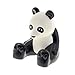 Produktbild 1 x Lego Duplo Panda Bär schwarz weiss sitzend groß Zoo Zirkus Tierpark 10805 6157 6173 45012 98232pb01