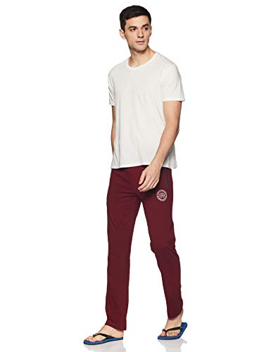Image of U.S. Polo ASSN. Men Mid Rise Solid Tri Blend I684 Lounge Regular Track Pants - Pack of 1