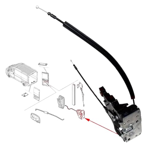 Serrure de porte arrière Ducato Boxer Jumper avec actionneur électrique 8719.94