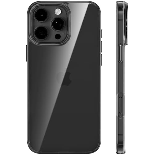 TORRAS Crystal Clear for iPhone 16 Pro Case, Ultra-Thin [Non-Yellowing] [Military Protection] Slim Fit Silicone TPU Cover for iPhone 16 Pro Phone Case