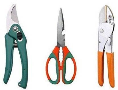 GROWTOP Garden Scissor, Garden Pruner Cutter & Secateur Steel Cutter - Garden Cutting Tools (Set of 3) Garden Tool Kit (B09P18HV92) Amazon Price History, Amazon Price Tracker