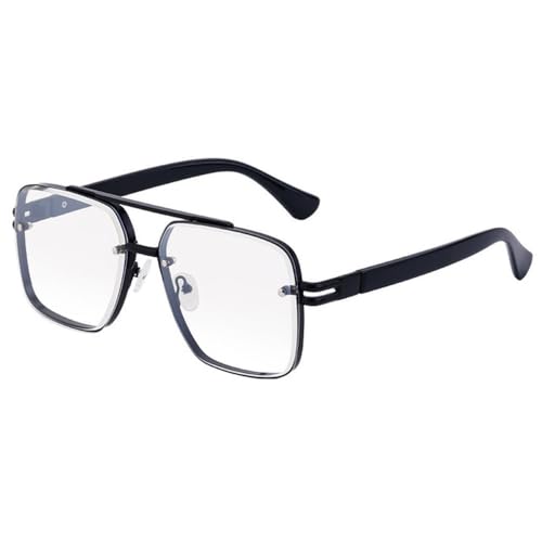 Lunettes de soleil à rivets de haute qualité style rétro chic double pont