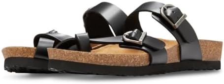 Eastland Women's TIOGO Sandal, Black, 6 | Image 2