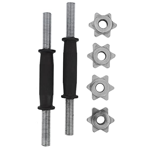 Swing Sports 1 Inch Dumbell Bar Set - Spinlock Sleeve Barbell Hand Weight Bar Threaded 12In Adjustable Dumbbell Handle #TOP6