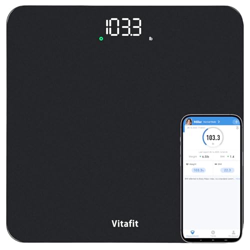 Vitafit Smart Digital Bathroom Scale for Body Weight, High Precision