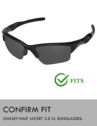 Image of Raydi Replacement Lenses & Rubber Kits for Oakley Half Jacket 2.0 OO9144 | Half Jacket 2.0 XL Rectangular Sunglasses