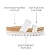 REEF Cushion Vista Hi Womens Platform Fashion Sandal, Arch Support, Ultra Soft Cushion Footbed, Cloud, 7.5