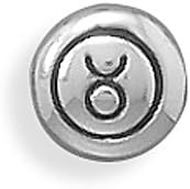Oxidized Taurus Zodiac Bead
