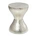 Deco 79 Metal Side End Accent Table Hammered End Table with Hourglass Shape, Side Table 14