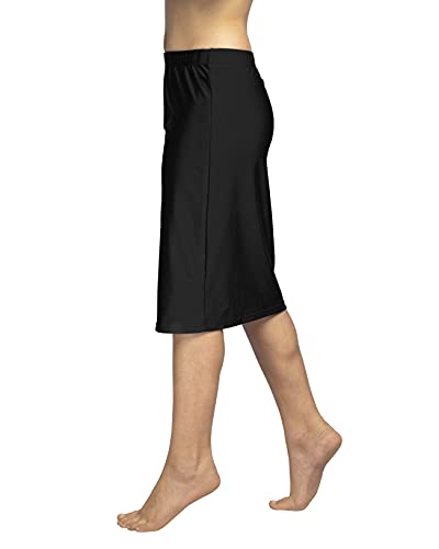 Girls Modest Tznius Pencil Skirt for Swim, Beach, Midi Lenght UPF 50+ Sun Protection2