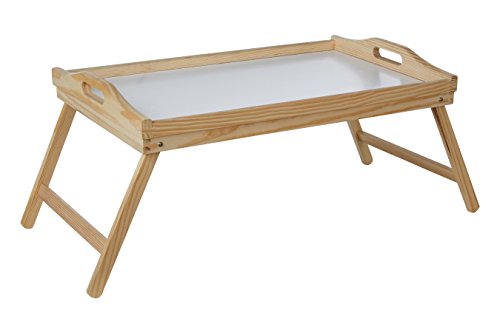 Premier Housewares - Bandeja para la Cama con Patas (Madera de Pino, Plegable)