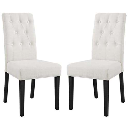 Modway Confer Modern Tufted Upholstered Fabric Parsons Two Kitchen and