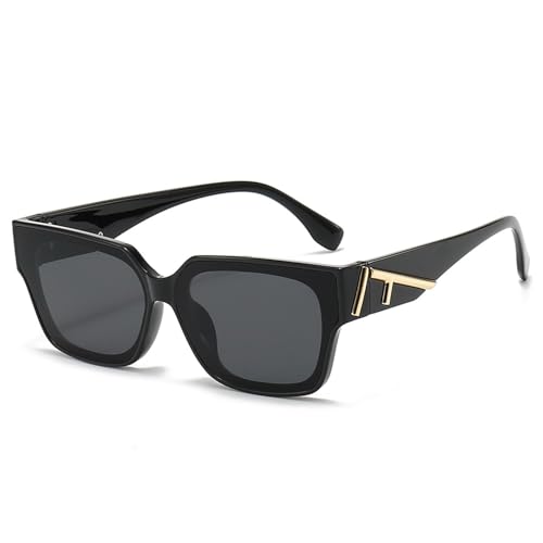 Sunglasses for Men and Women, Gray Lens Lightweight Trendy Outdoor Driving Glasses