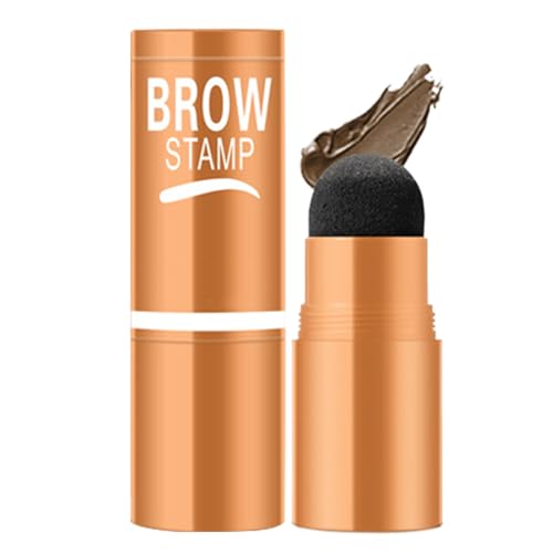 DAWCBVJQ Maquillage Sourcils en Poudre - 3g Poudre Imperméable avec Pinceau - Gabarits pour la Forme des Sourcils - Idéal Débutants Maquillage Rapide Voyage Temps Chaud