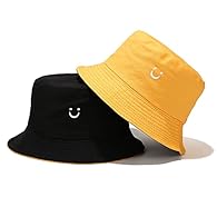 Material: Made of cotton, comfortable and breathable for all-day wear Size: Hat circumference 22.8" / 58cm, one size fits most Reversible 2 in 1 design: This bucket hat is reversible, so you can choose the front side or the back side to wear for crea...