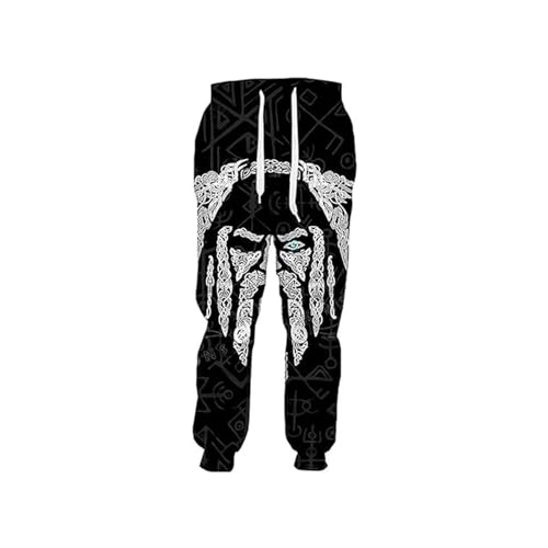 Calça De Moletom Nórdica Viking Jogging Impresso Em 3D Unissex Runa Odin Novo Padrão De Tatuagem Har