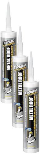 Image of Titebond WeatherMaster Metal Roof Sealant 62511 Gray 10.1-Oz (Pack of 3)