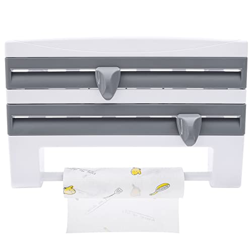 Leifheit Porte-rouleau de papier toilette mural en aluminium et conservation de la fraîcheur Leifheit - Pour l'organisation de rouleaux de papier, film...