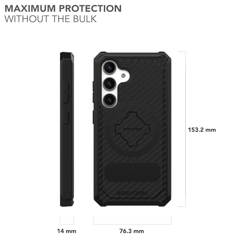 Image of Rokform - Galaxy S24 Case, Rugged Series, Magnetic Case with Twist Lock, Drop Tested Armor (Black)
