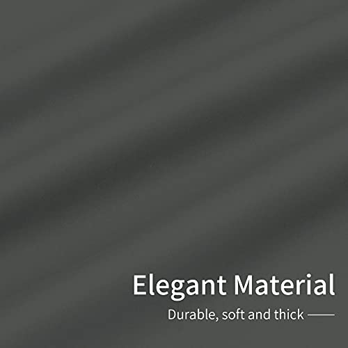 Image of Easy-Going Blackout Curtains for Bedroom, Solid Thermal Insulated Grommet and Noise Reduction Window Drapes, Room Darkening Curtains for Living Room, 2 Panels(42x72 in, Gray)