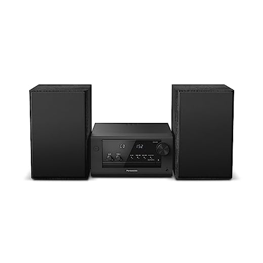 Panasonic SC-PM704EG-K Kompaktes Micro HiFi Stereosystem mit CD, DAB+/FM Radio, USB und Bluetooth, 80W Lautsprechern, Bassregelung, Schwarz