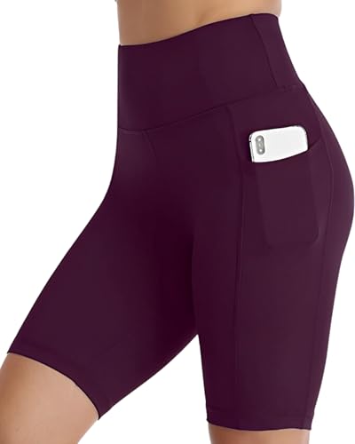 Image of Cycling Shorts for Women | High Waist Activewear Shorts | Knee Length Shorts | Workout Shorts for Women | Yoga Shorts