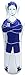 Produktbild MYJZY Fußball Training Dummy Aufblasbare Fußball Training Ziel Torhüter Stand Tumbler Fußball Zug Dummy Tumbler Luftschaufensterpuppe Defender Wand,Blau
