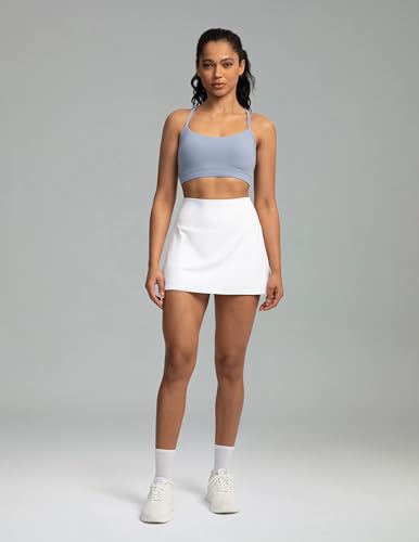 Image of Colorfulkoala Women's Dreamlux Y Back Sports Bra Low Impact Padded Workout Top with Built in Bra A-C Cups