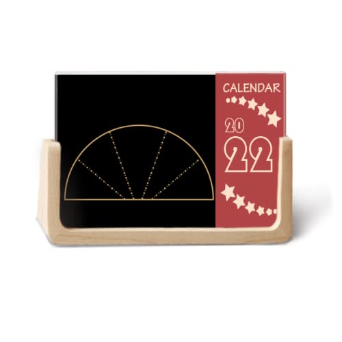 Calendrier de bureau 2022 Sector Totem planning 12 mois à motifs géométriques