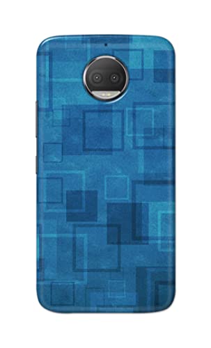 Image of Printed Hard Back Cover Case for Motorola Moto G5S+ Plus Back Cover (Plain Azure Blue) -702