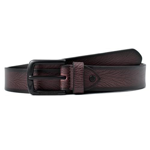 Image of WildHorn Classic Genuine Leather Belt for Men - Stylish and Durable with Adjustable Fit