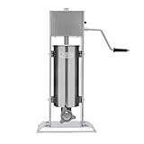 Gewerblicher manueller Churro-Maker, 5 l vertikale spanische Churrera-Maschine aus Edelstahl mit 4 Düsen, Donut-Maschine, nachfüllbare Marmelade, für Restaurants, Cafeterias, Bäckereien, Kioske