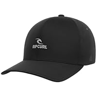 Rip Curl Vaporcool Delta Flexfit Cap, Black, Large/X-Large